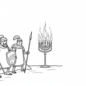 דף צביעה: המכבים הגיבורים של חנוכה